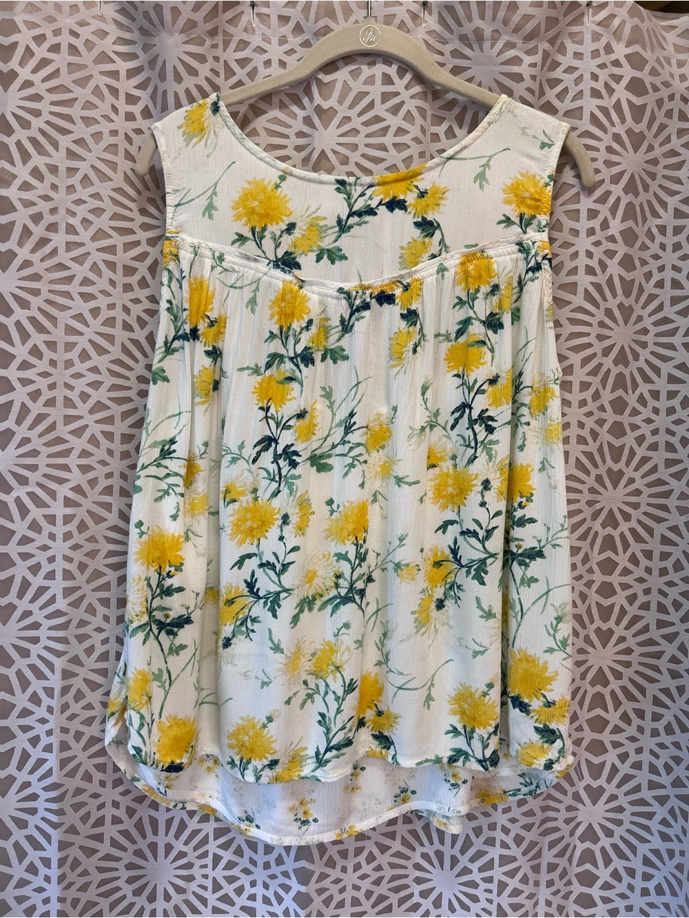 Fat Face Floral Blouse with Tie Back Size 14